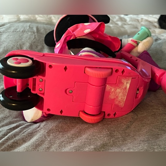 Disney Skating Minnie Mouse Pink Scooter See Video Works Great 15” - Picture 6 of 10